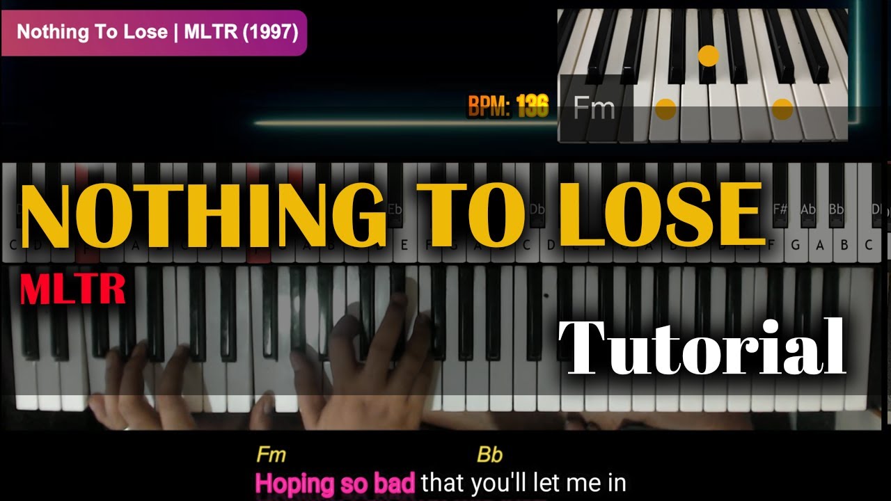 Nothing To Lose | Michael Learns To Rock (MLTR) | How to Play Piano/Keyboards Tutorial