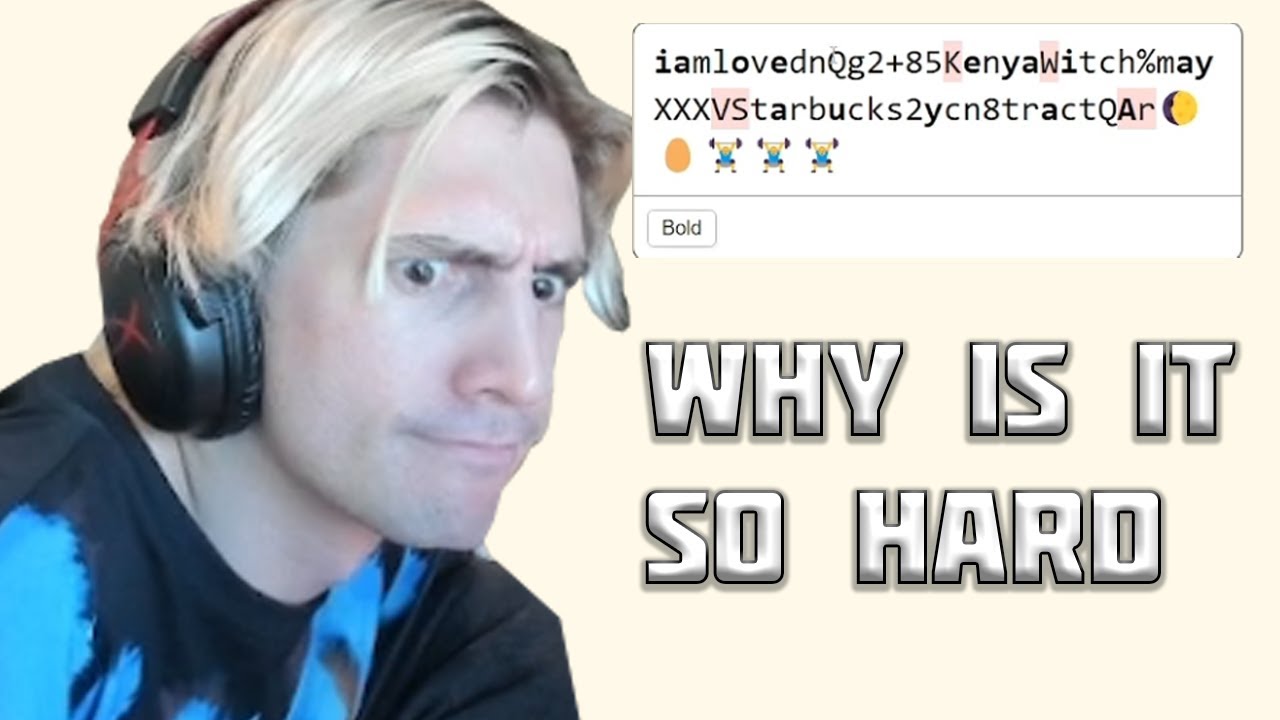 xQc plays The Password Game