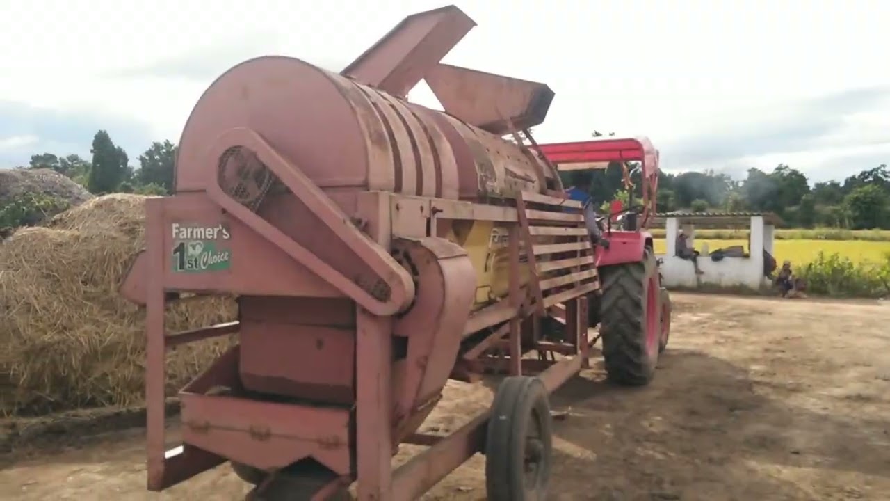 Thresher se धान🌾 की मिंजाई karenge