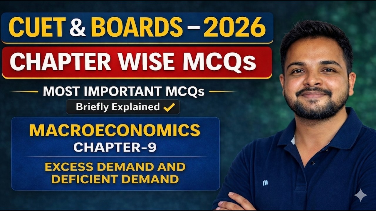 Most Important MCQs of Excess Demand and Deficient Demand.