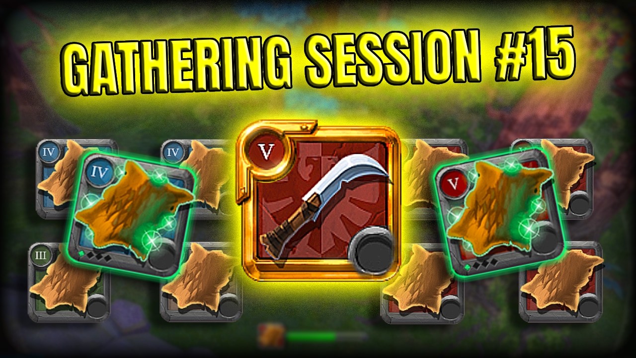 Subiendo el Cuchillo de Peletero T5 | Gathering Session #15 | Albion online