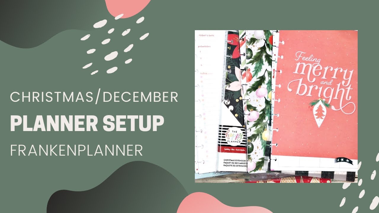 CHRISTMAS / DECEMBER PLANNER SETUP | HAPPY PLANNER