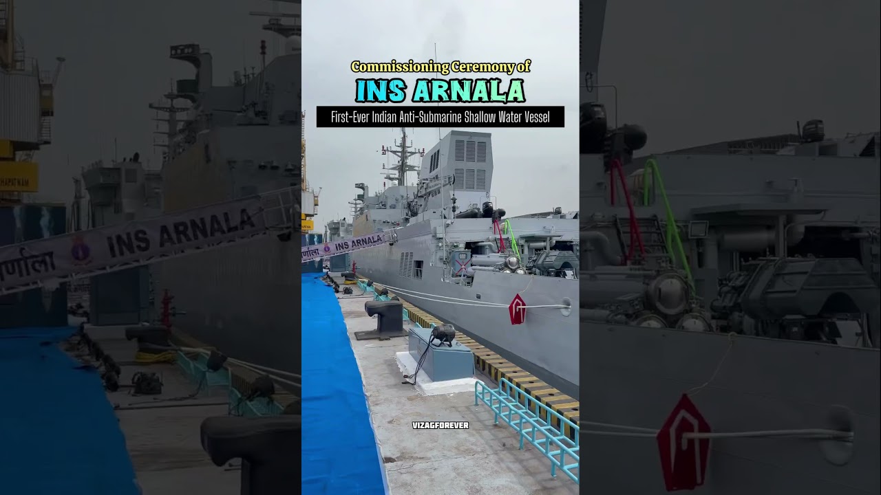 INS Arnala, India&rsquo;s First Anti-Submarine Warfare Shallow Water Craft, Commissioned Today in #vizag