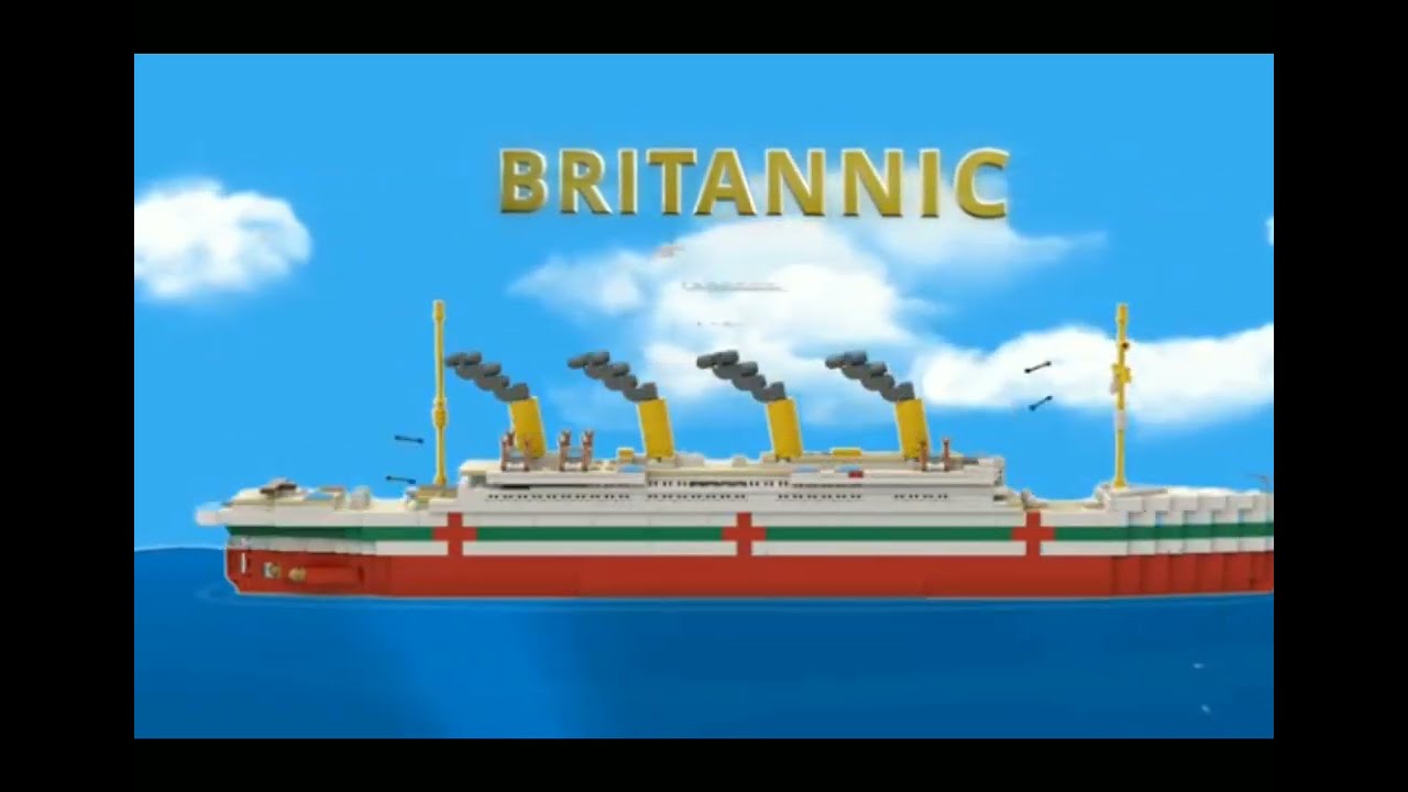 Lego Britannic sinks like Titanic (Floating Sandbox)
