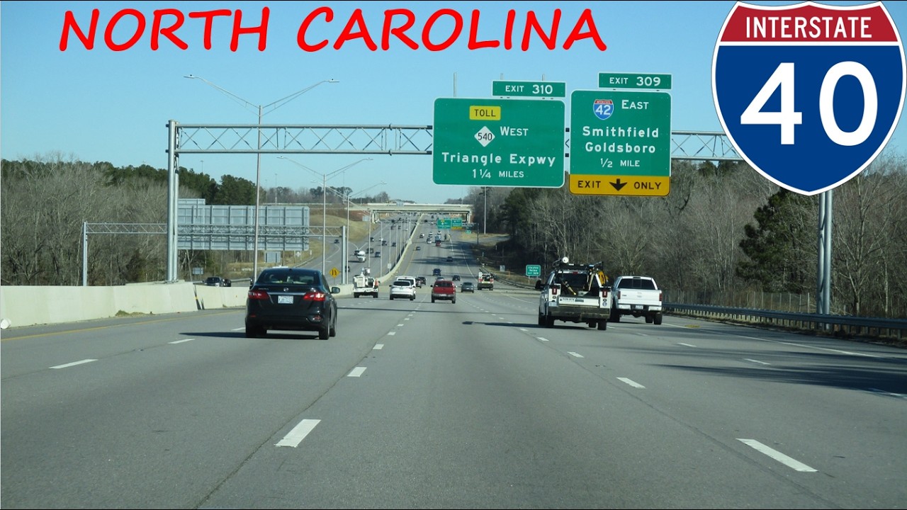 Interstate 40 - North Carolina westbound [FULL LENGTH VIDEO]