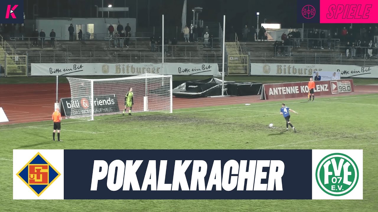 Drama im Viertelfinale! 20. Elfmeter entscheidet Pokalkracher | TuS Koblenz - FV Engers 07