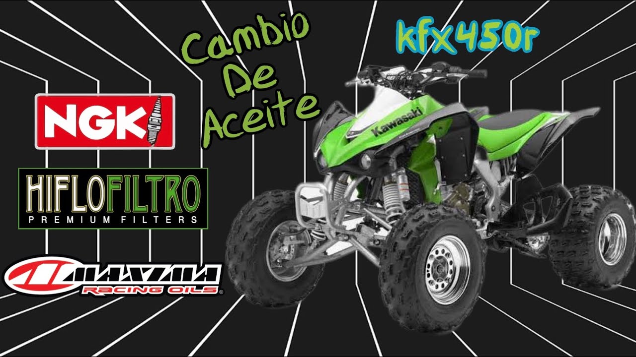 Mantenimiento kfx450 || como cambiarle el aceite a mi kawasaki kfx450r || servicio básico