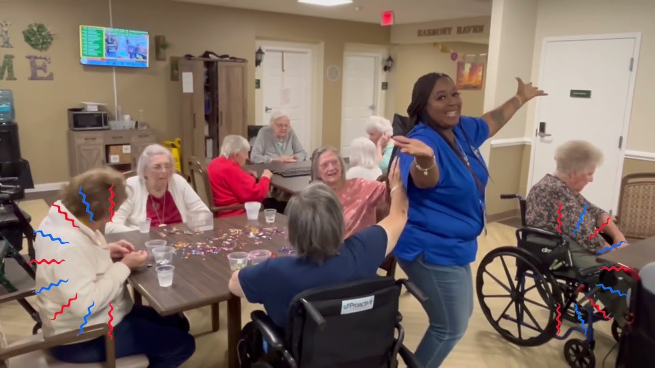 Creating Sensory Treasures with our Transitional Memory Care Residents