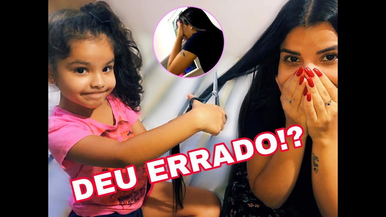 CORTEI O CABELO DA MINHA MÃE COM MINHA TESOURA DA ESCOLA
