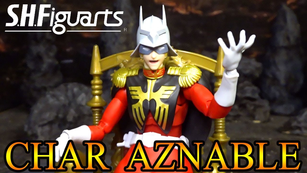 Anime Come to Life?! Bandai S.H.Figuarts CHAR AZNABLE Action Figure Review & Unboxing