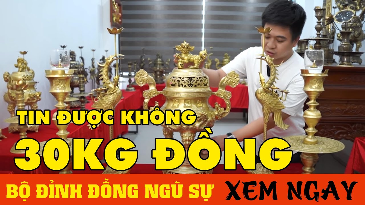Báo giá Bộ đỉnh đồng ngũ sự 2024