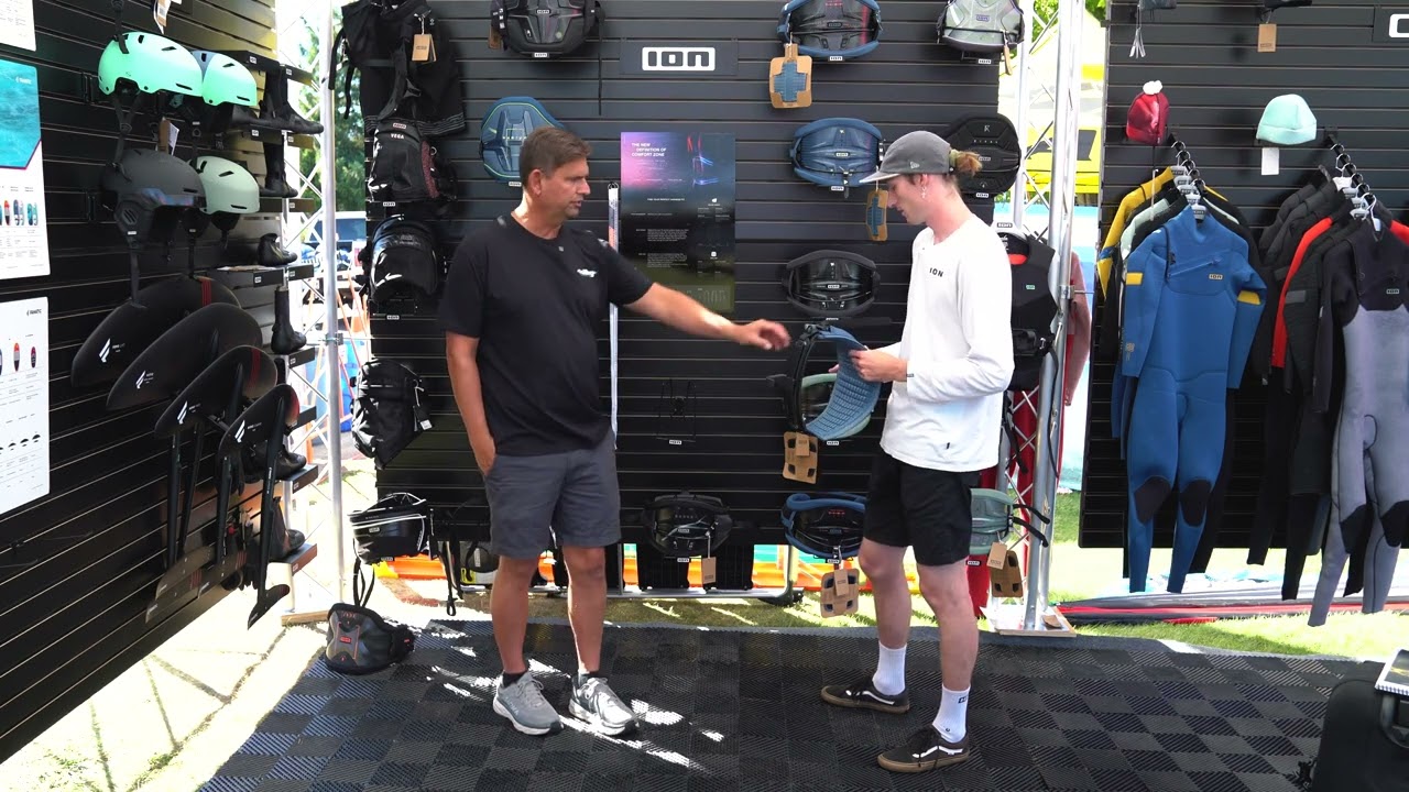 ION discuss their new 2023 foiling accessories at AWSI // Foiling Magazine