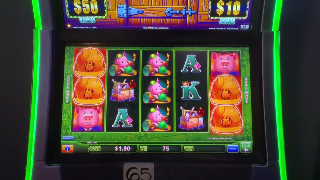 Let’s Play The Original Huff N Puff Slot Machine 