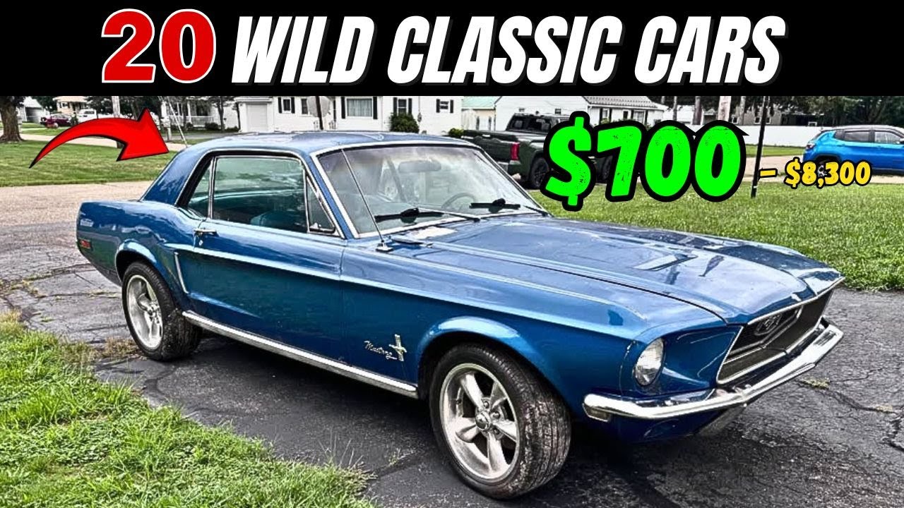 20 Classic Cars for Sale on Marketplace for $700 - $8,300!