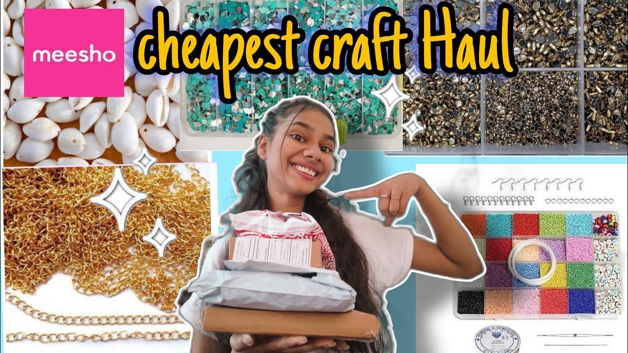 *CHEAPEST CRAFT MATERIALS*from meesho||meesho craft Haul starting with 110/ 😊❤️