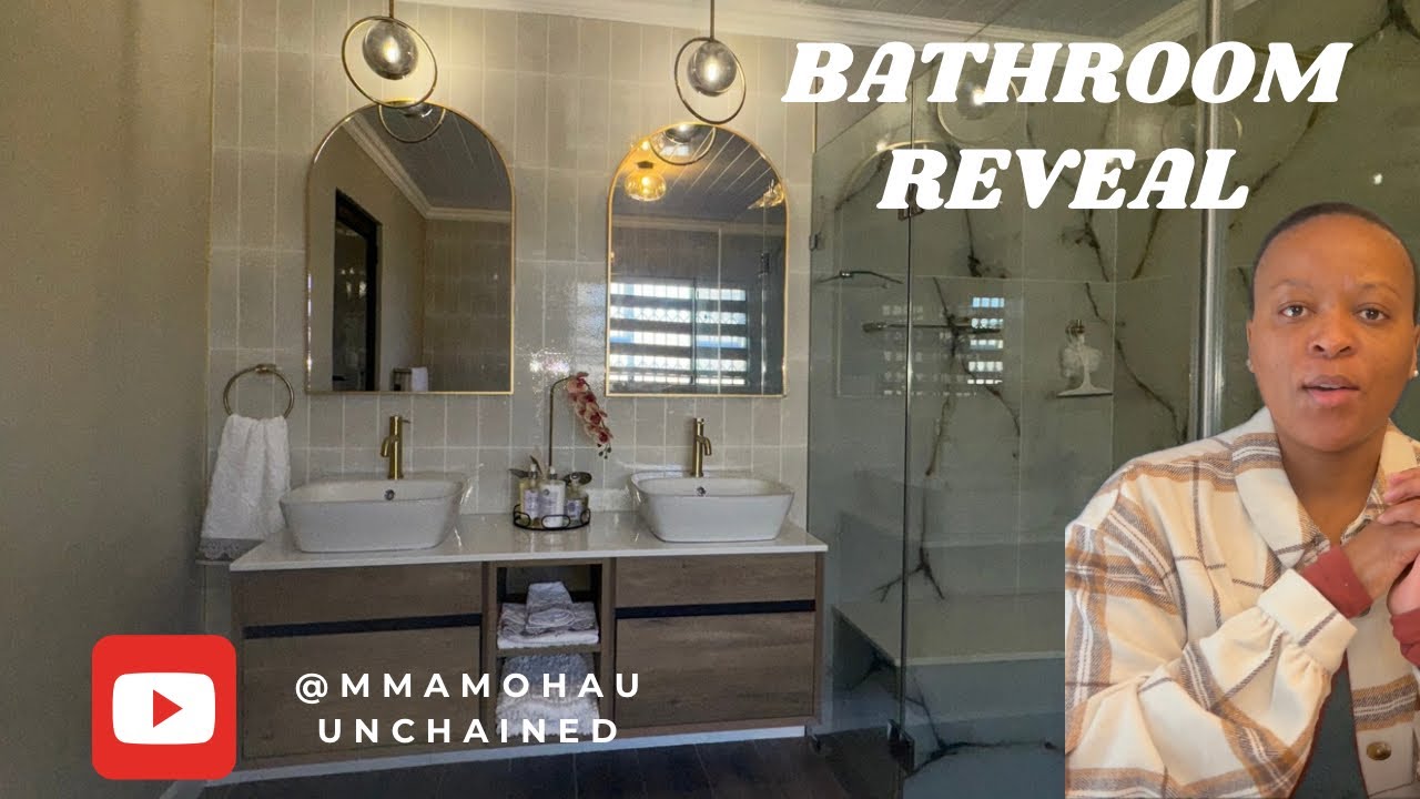 VILLAGE HOME BATHROOM REVEAL- Improve the look of your bathroom #roadto10k #limpopo ​⁠@MmaMohau