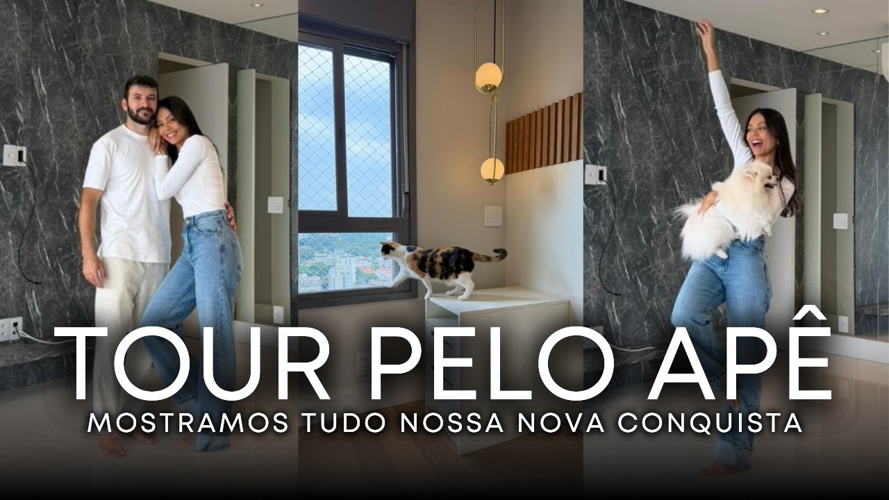 COMPRAMOS NOSSO APÊ PRÓPRIO! 🏠 Tour completo: detalhes, móveis e o que vamos reformar!