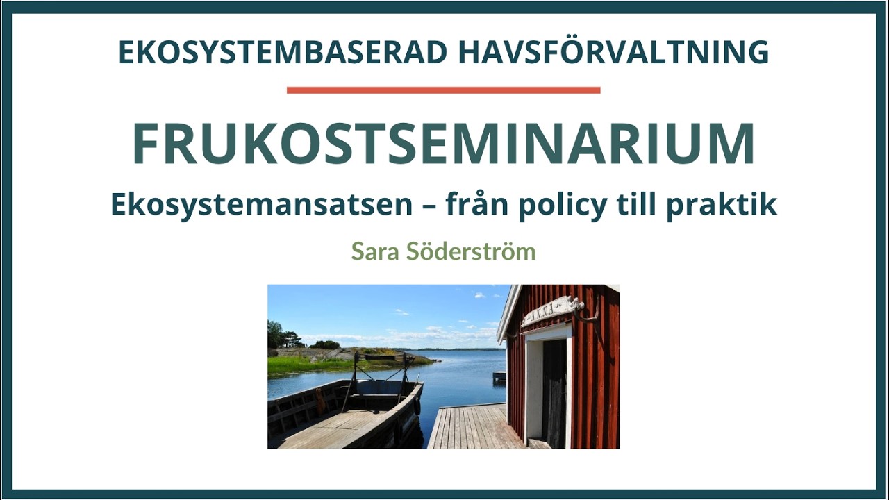 Ekosystemansatsen – från policy till praktik