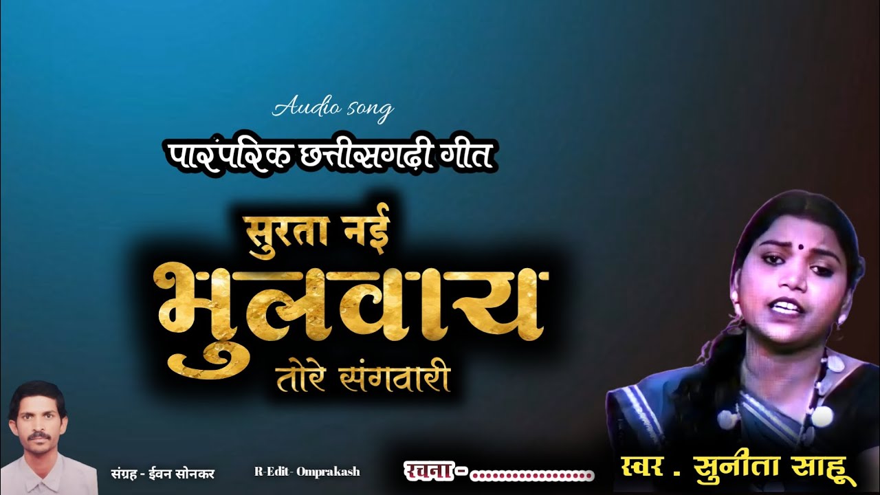 CG SONG। सुरता नई भुलावय तोर। सुनीता साहू हिट्स। सदाबहार छत्तीसगढ़ी गीत 