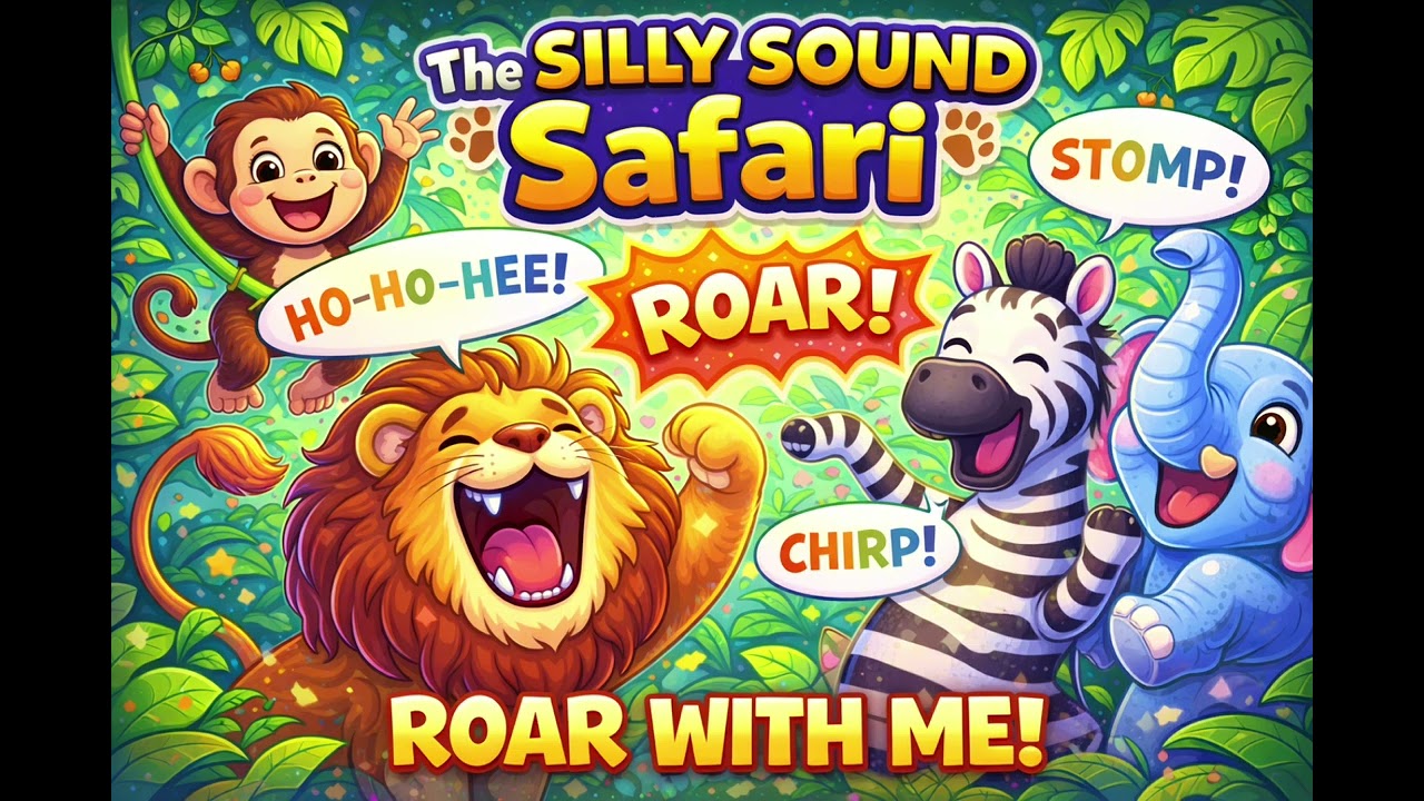 The Silly Sound Safari 🐾 | Animal Action Song for Kids | Fun Preschool Learning Song