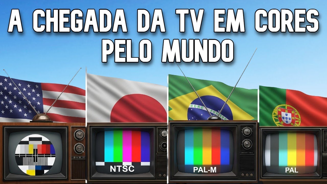 A Chegada do sinal de tv colorido em diversos países pelo mundo!