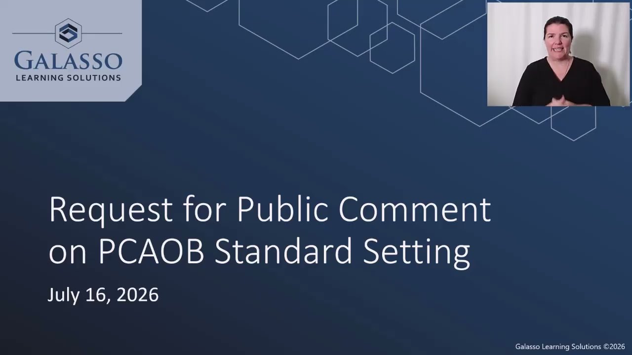 Request for Public Comment on PCAOB Standard Setting