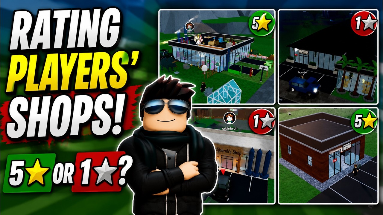 Rating random players' shops in storage hunters open world! ⭐ Roblox