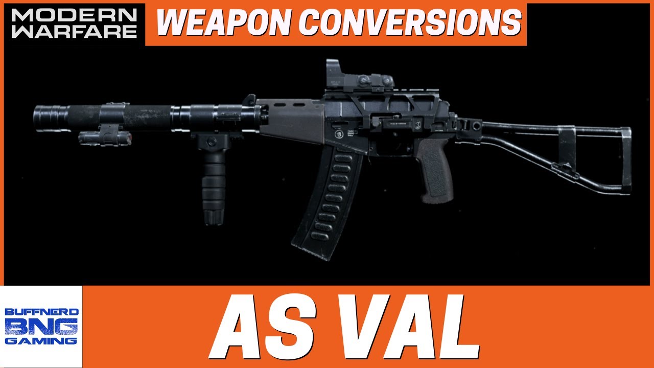 AS VAL Weapon Conversion - Call Of Duty Modern Warfare