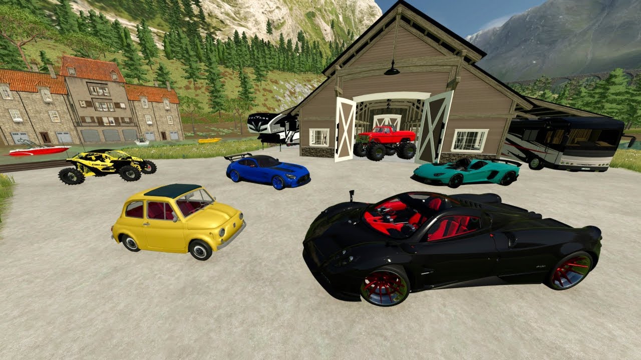 Millionaire Buys Rare Cars and Goes Camping | Farming Simulator 22