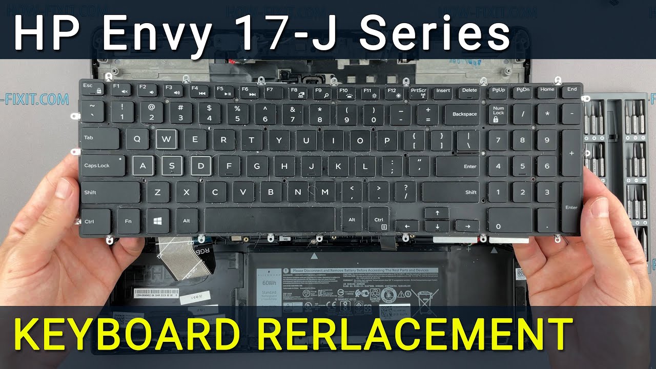Замена клавиатуры на ноутбуке HP Envy 17