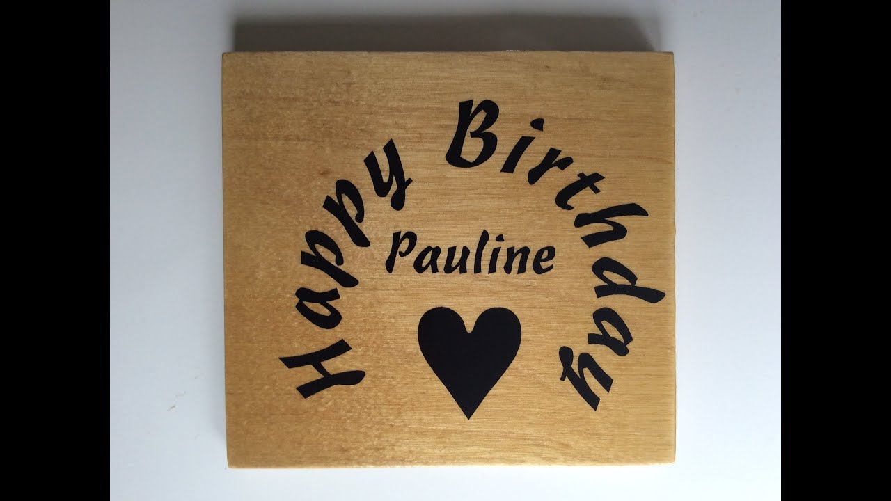 How to Transfer Text or Image onto Wood (with outtake)