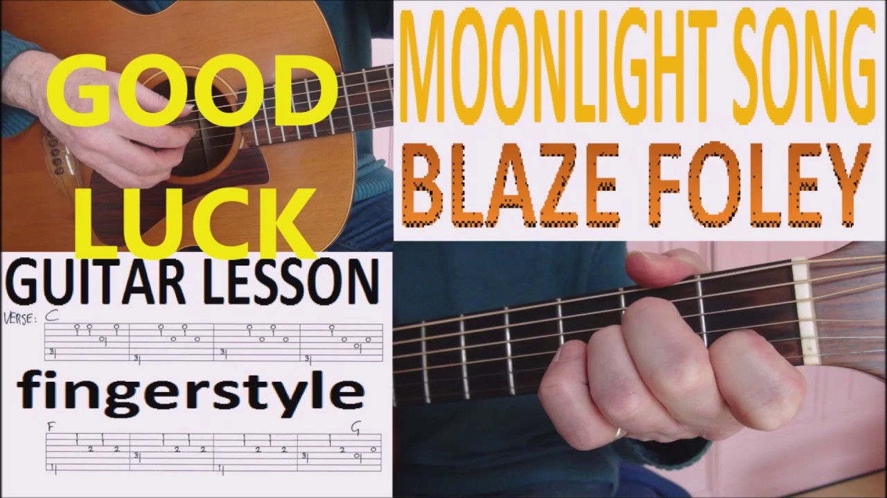MOONLIGHT SONG - BLAZE FOLEY fingerstyle GUITAR LESSON