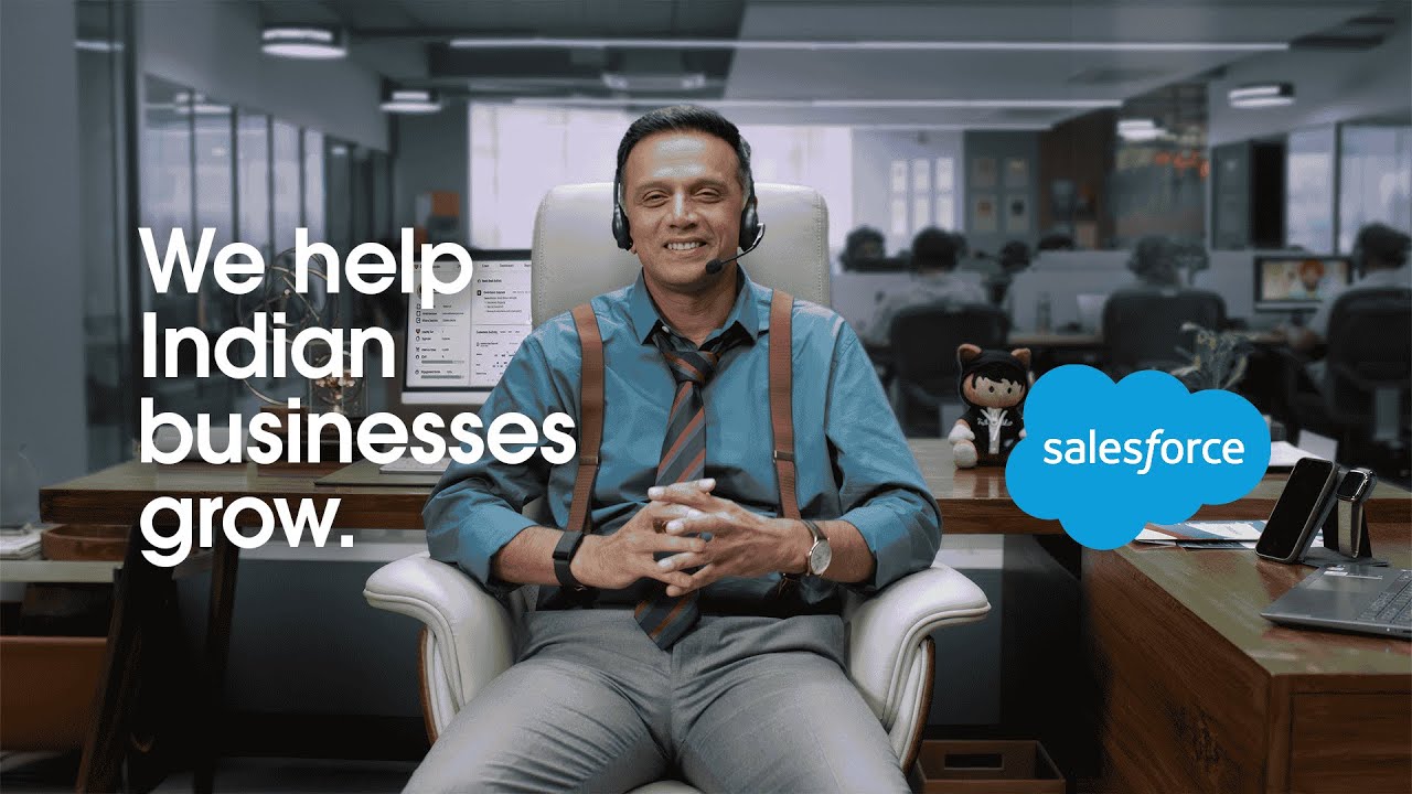 Rahul Dravid is Helping Indian Businesses Grow, with Salesforce!