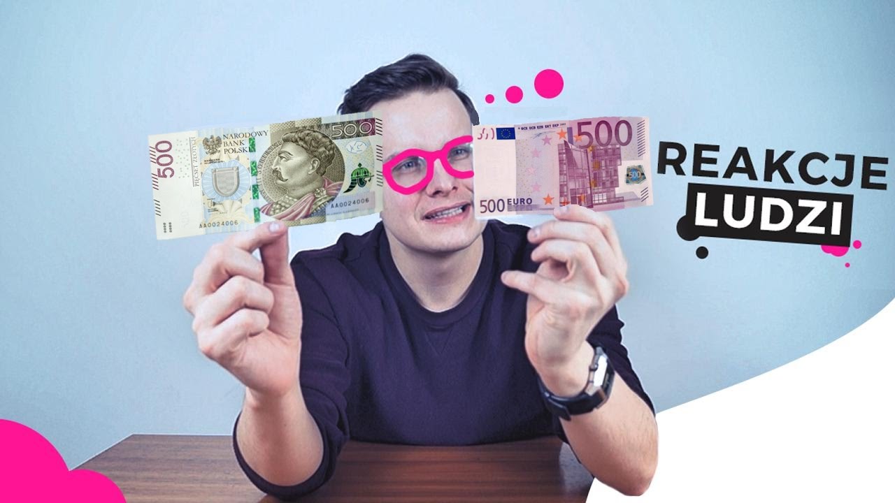 BANKNOT 500 zł vs. 500 EURO - REAKCJE LUDZI