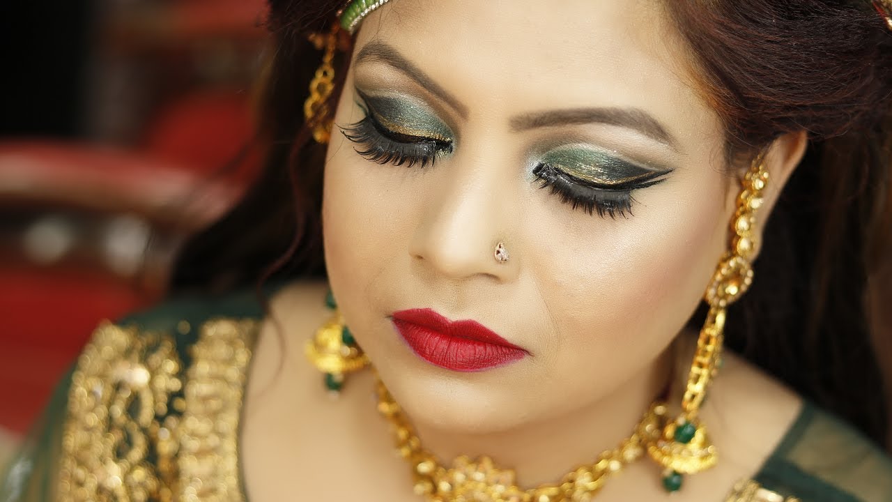 BOTTLE GREEN PARTY MAKEUP | For Fair Skin CLASS 2 by Prabha Makeover