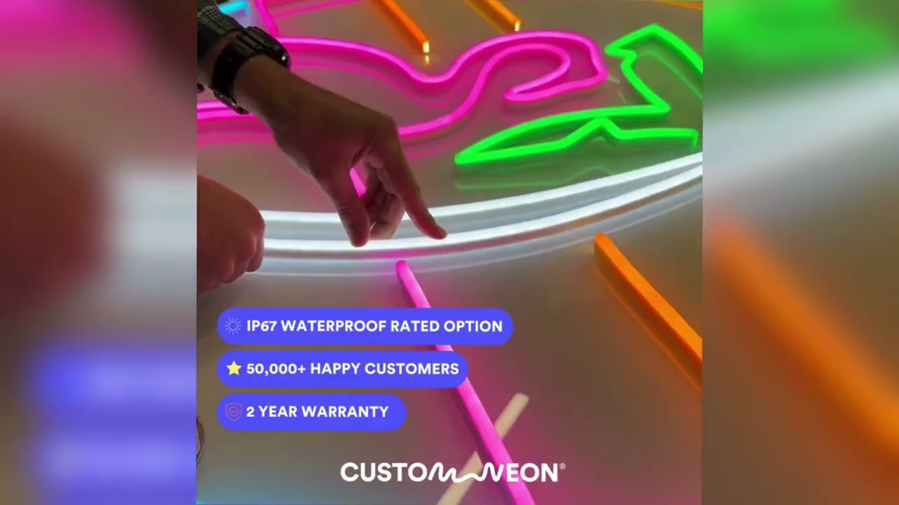 The BRIGHTEST LED Neon Outdoor Home Decor Sign with Custom Neon&reg; 🌈🦩