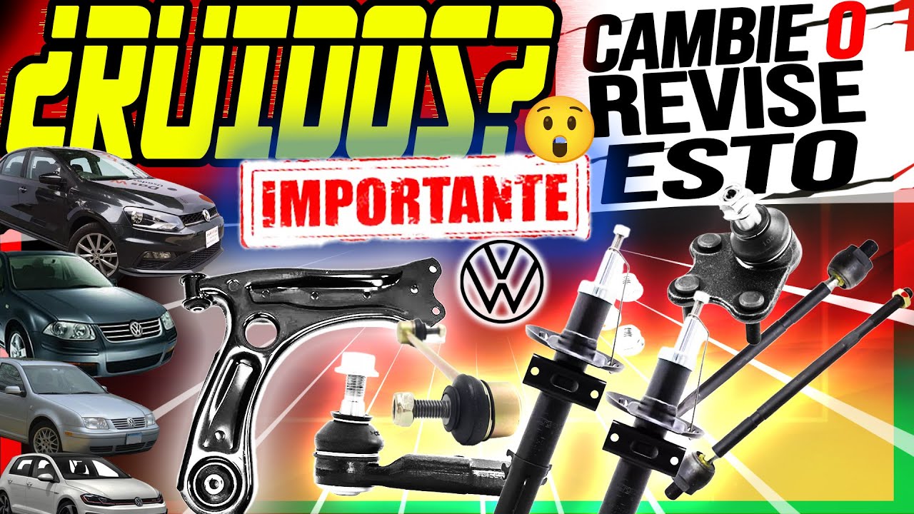 DÉJELO COMO NUEVO: Cambiar rótulas, bieletas, terminales,bujes de horquilla, amortiguadores,vw vento