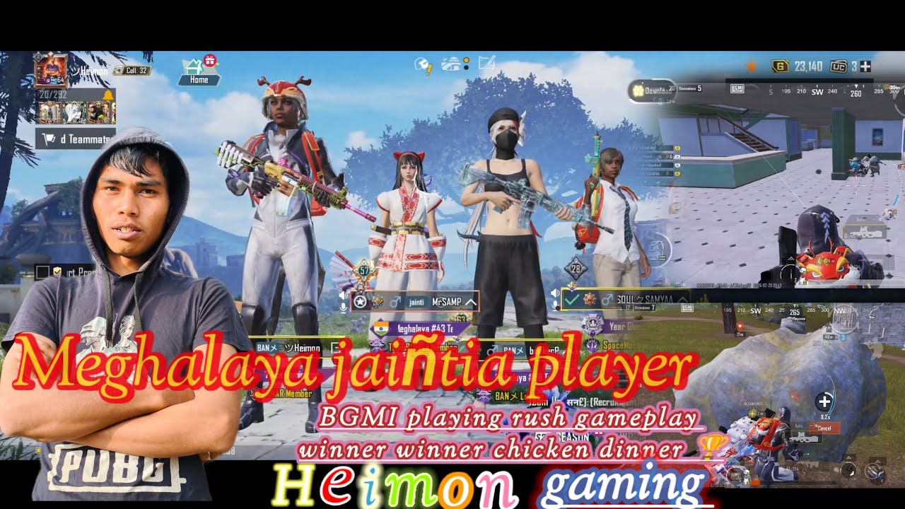 Jaiñtia Hills player__bgmi playing rush gameplay 