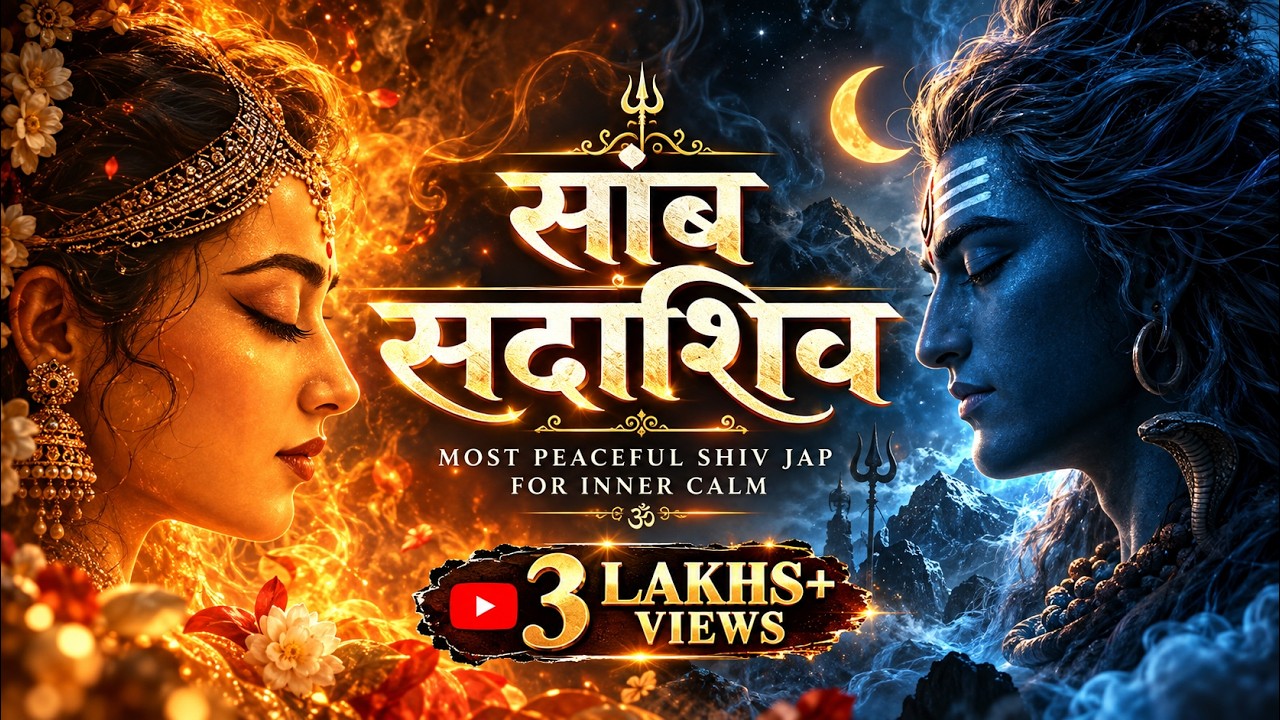 Most Peaceful Samb Sada Shiv Jap | सांब सदाशिव जाप | Divine Meditation & Soothing Background Music