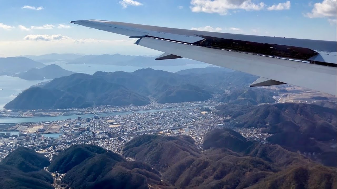 【ゴーアラウンド】広島空港への着陸やり直し (JAL B767 羽田発)