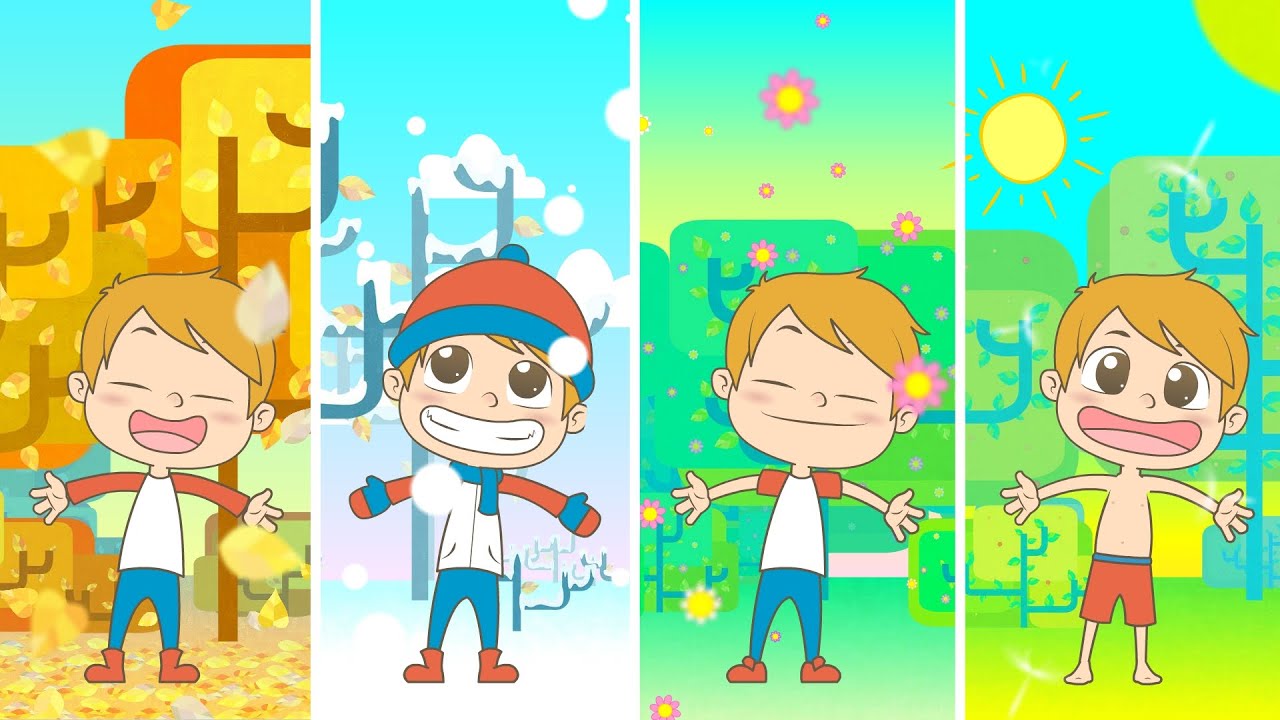 LAS ESTACIONES 🌞⛅ Aprender las estaciones del año cantando 🎵 Canción Infantil