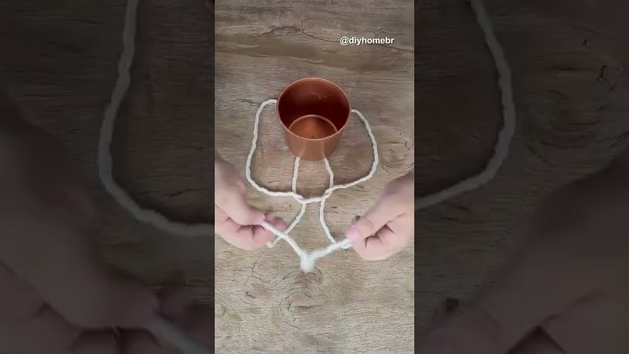 Suporte para pendurar vasos de planta. #diy #decora&ccedil;&atilde;o #planta #diyhomebr