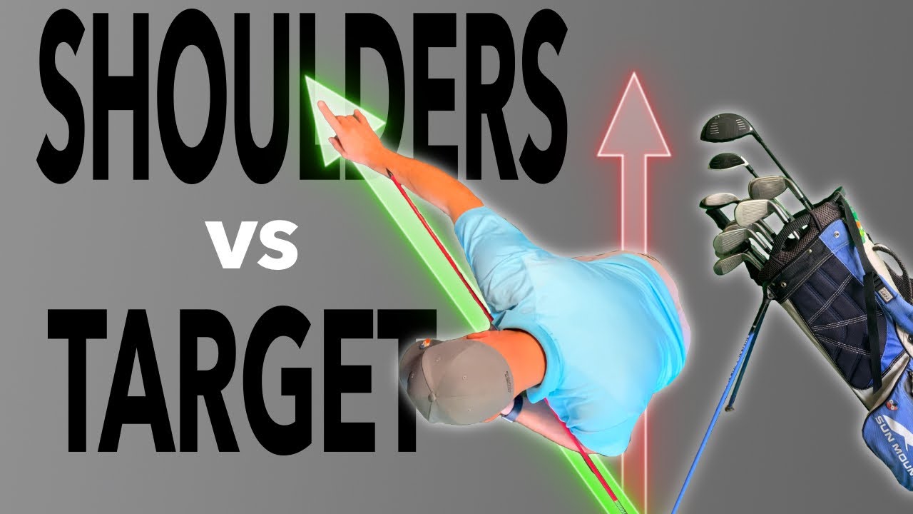 Backhanded Golf Shoulder Alignment