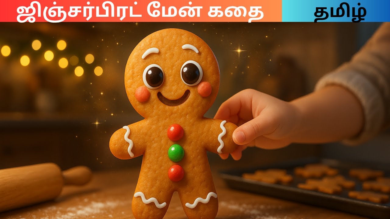 ஜிஞ்சர்பிரட் மேன் கதை தமிழ்| Gingerbread Man in Tamil | Fairy Tales in Tamil | Tamil Fairy