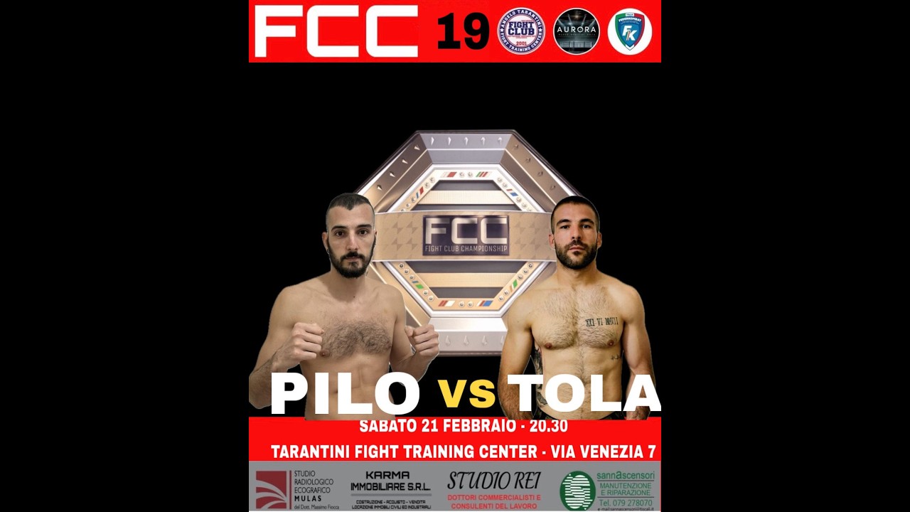 FIGHT CLUB CHAMPIONSHIP 19 - Andrea Pilo vs Daniele Tola