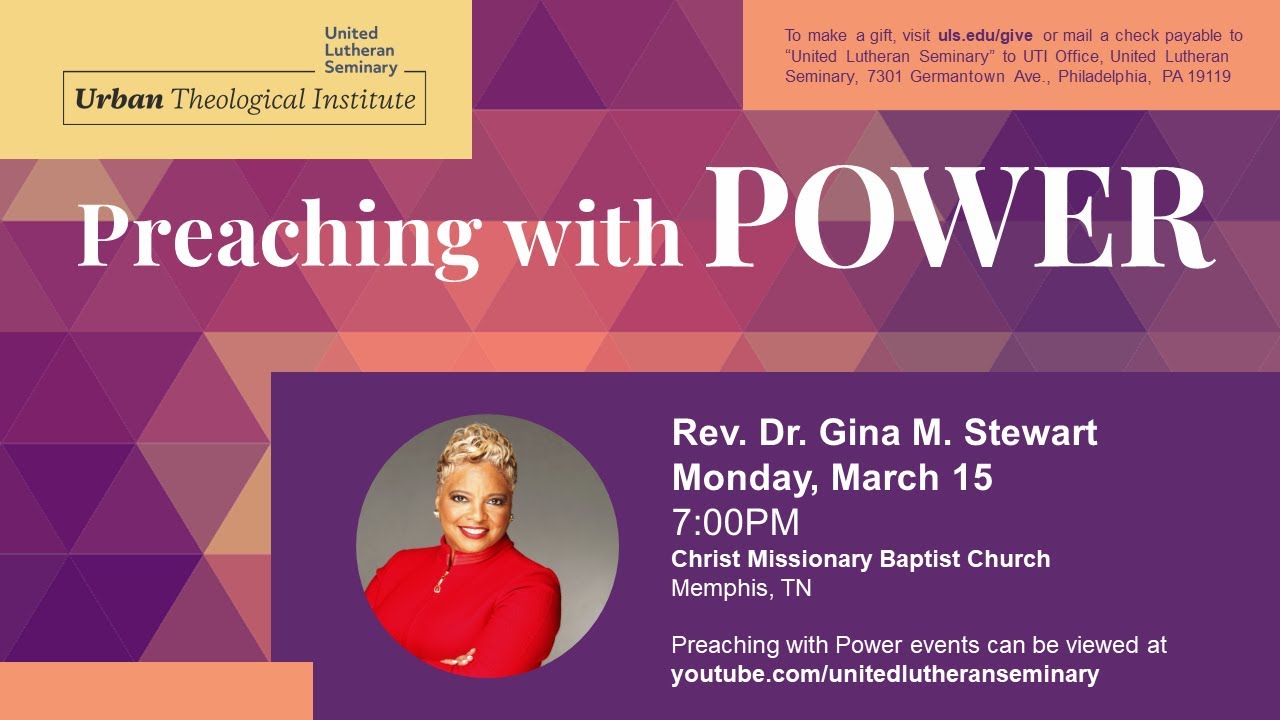 Preaching with Power: Rev. Dr. Gina M. Stewart