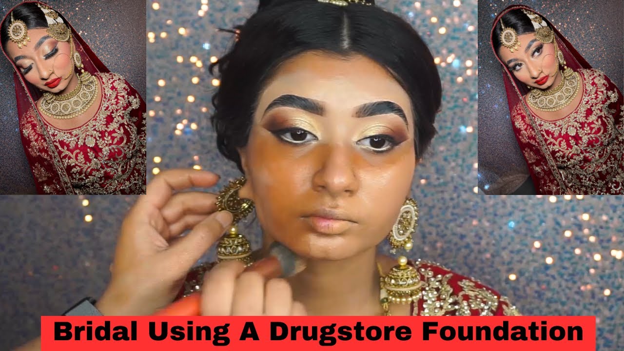 Follow These Techniques For Flawless Bridal MakeUp! | Drugstore Foundation| Easy Step By Step