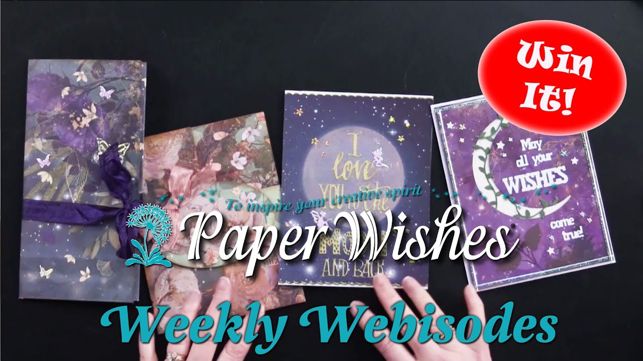 3 Cards & 1 Portfolio Using Bella Luna Paper by Crafter's Companion  (Giveaway ended)