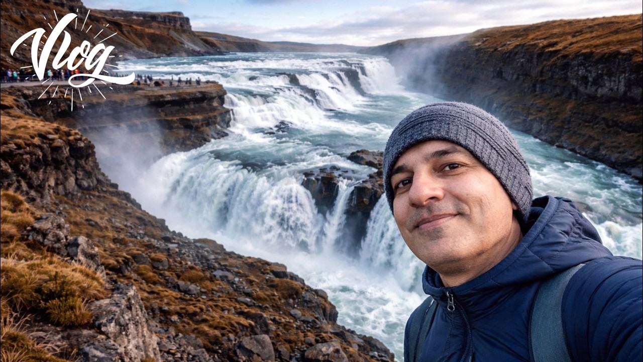 La alucinante cascada Gullfoss en ISLANDIA 🇮🇸 (Mini Vlog)