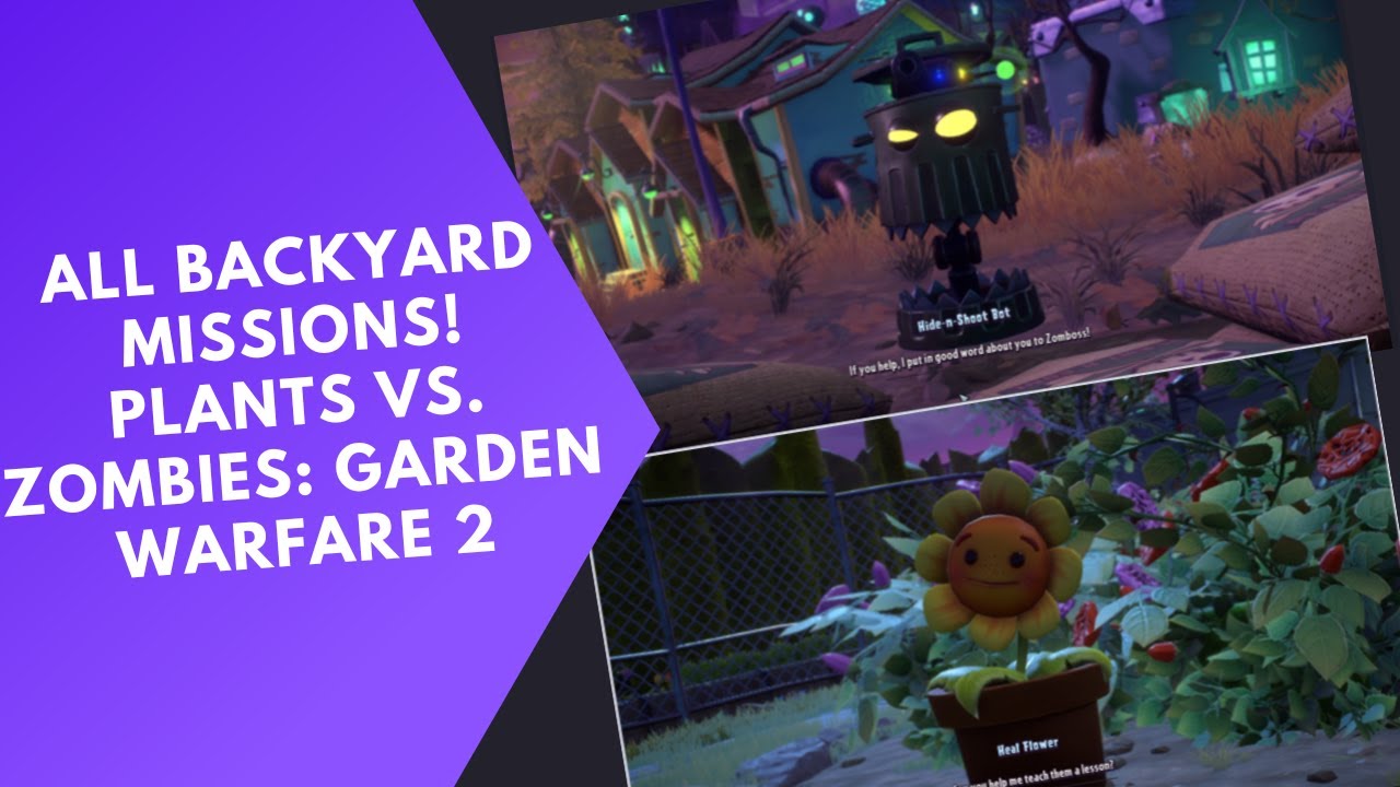 Every Single Backyard Quest! | Plants vs. Zombies: Garden Warfare 2